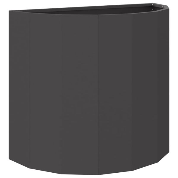 Кашпа Черно 60 x 30 x 50 см Стомана