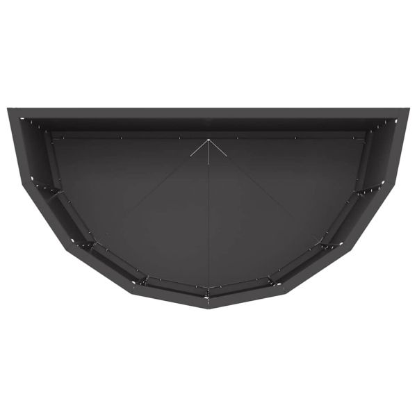 Кашпа Черно 60 x 30 x 50 см Стомана