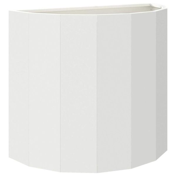 Кашпа Бяло 60 x 30 x 50 см Стомана