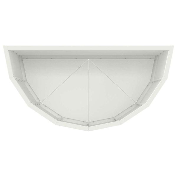 Кашпа Бяло 60 x 30 x 50 см Стомана