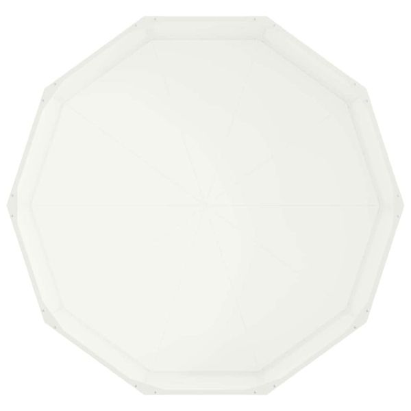 Кашпа Бяло 120 x 120 x 35 см Стомана