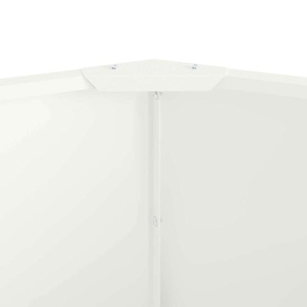 Кашпа Бяло 120 x 120 x 35 см Стомана