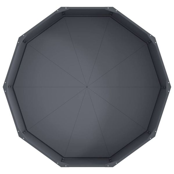 Кашпа Антрацит 120 x 120 x 35 см Стомана