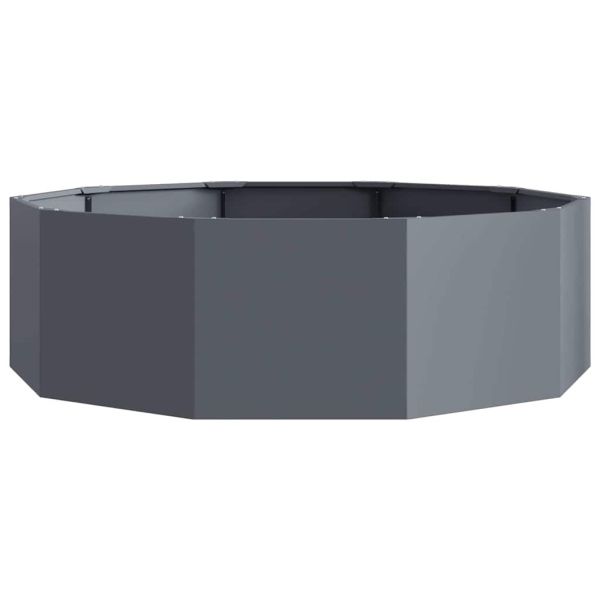 Кашпа Антрацит 120 x 120 x 35 см Стомана