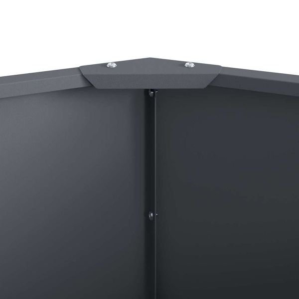 Кашпа Антрацит 120 x 120 x 35 см Стомана