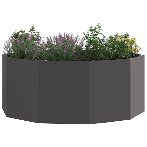 Кашпа Черно 90 x 90 x 35 см Стомана