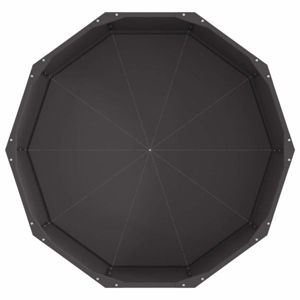Кашпа Черно 90 x 90 x 35 см Стомана