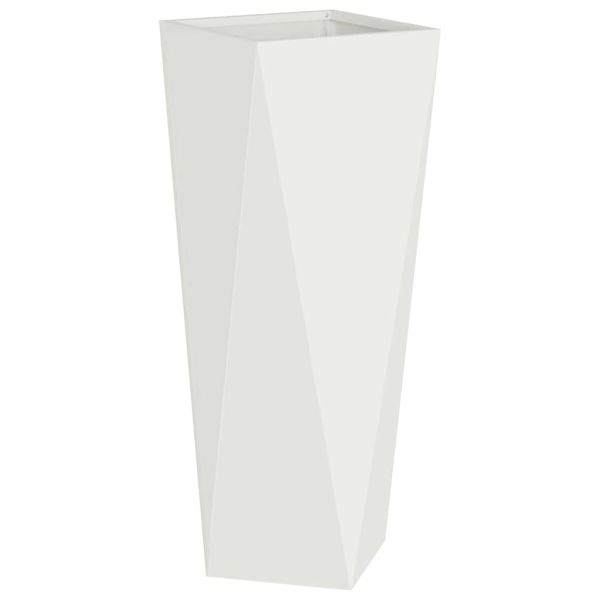 Кашпа Бяло 30 x 30 x 75 см Стомана