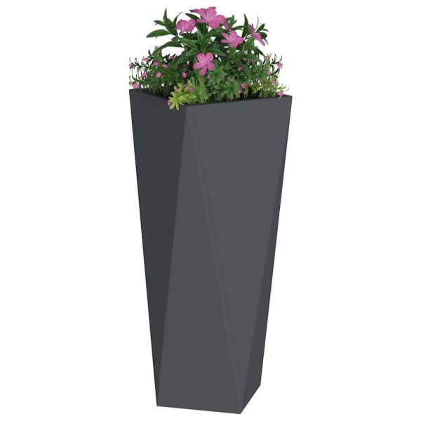 Кашпа Антрацит 30 x 30 x 75 см Стомана