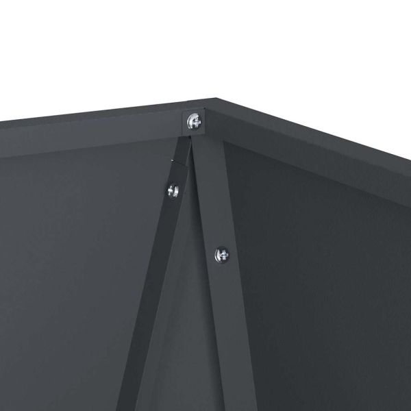 Кашпа Антрацит 30 x 30 x 75 см Стомана