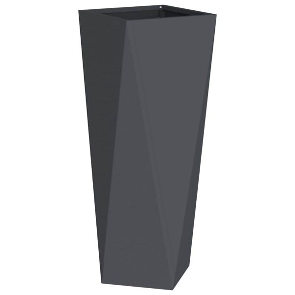 Кашпа 2 pcs Антрацит 30 x 30 x 75 см Стомана