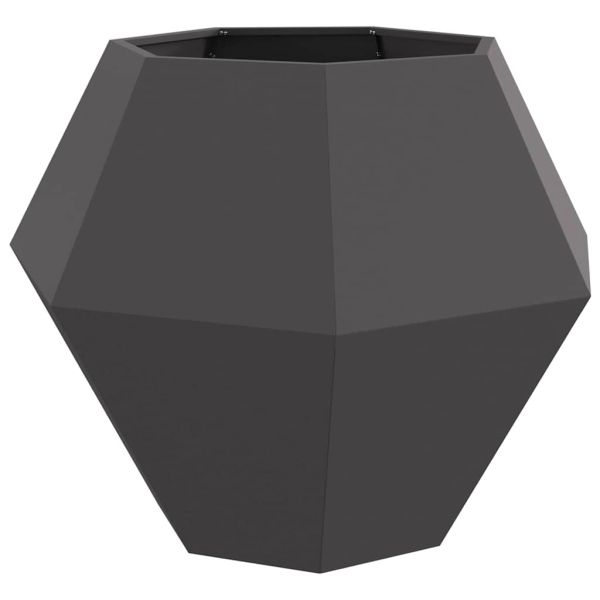 Кашпа 2 pcs Черно 100 x 100 x 80 см Стомана