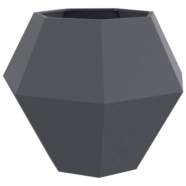 Кашпа 2 pcs Антрацит 100 x 100 x 80 см Стомана