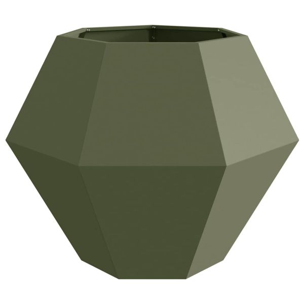 Кашпа Маслиненозелено 100 x 100 x 80 см Стомана