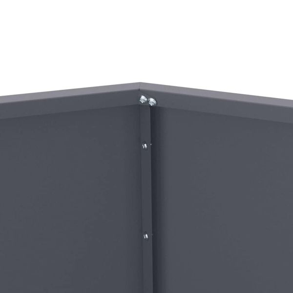 Кашпа Антрацит 75 x 75 x 60 см Стомана