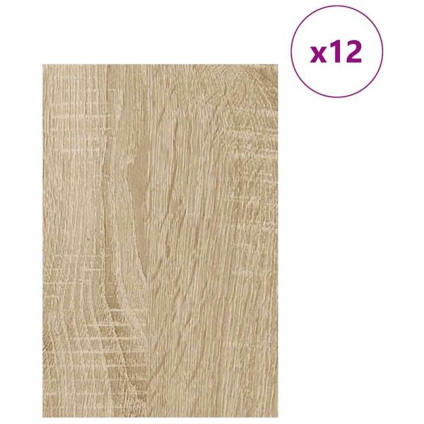 Декор панели 12 pcs Сонома дъб 40 x 60 x 0.27 см