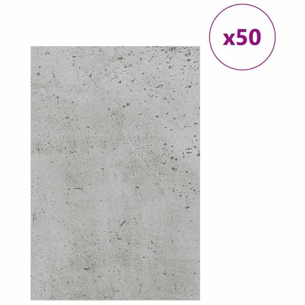 Декор панели 50 бр. Бетонно сиво 40 x 60 x 0,27 см