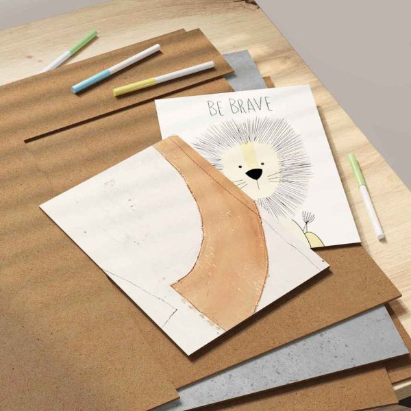 Декор панели 50 бр. Бетонно сиво 40 x 60 x 0,27 см