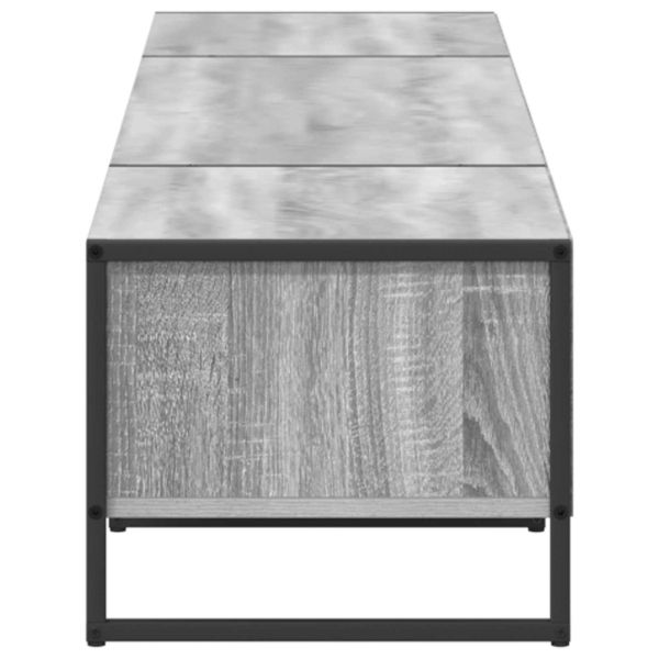 ТВ шкаф Сив Сонома 170.5 x 36 x 30.5 см Инженерно дърво