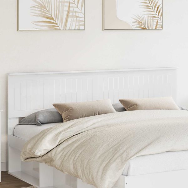 Облегалка за глава Гланц бяло Инженерна дървесина