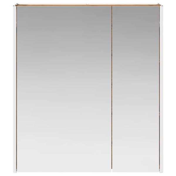 Шкаф с огледало за баня Старо дърво 63,5 x 15,5 x 70 см