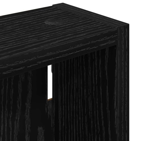 Банен стенен шкаф Черен Дъб 20 x 10 x 50 см
