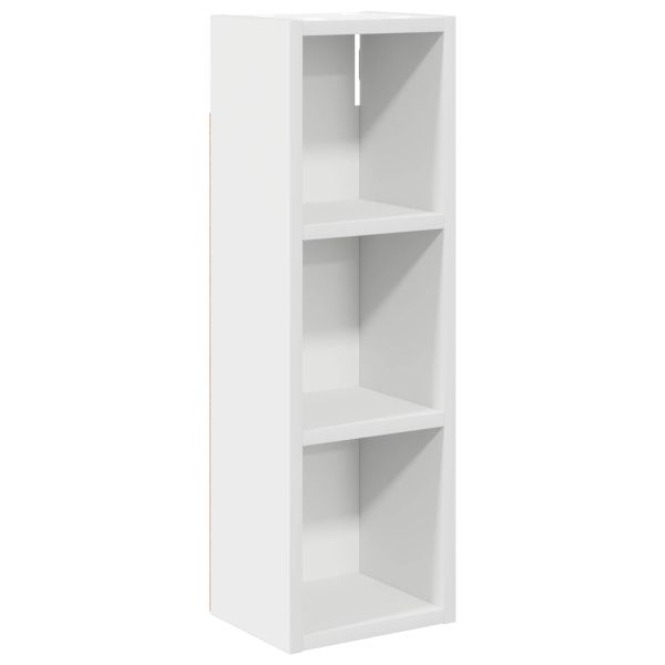Банен стенен шкаф Бял 20 x 16 x 62,5 см