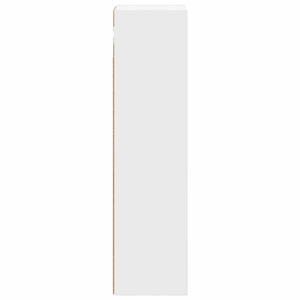 Банен стенен шкаф Бял 20 x 16 x 62,5 см