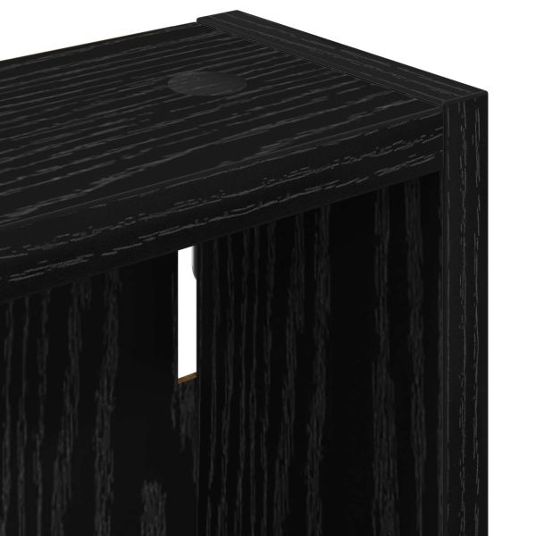 Банен стенен шкаф Черен Дъб 30 x 10 x 50 см