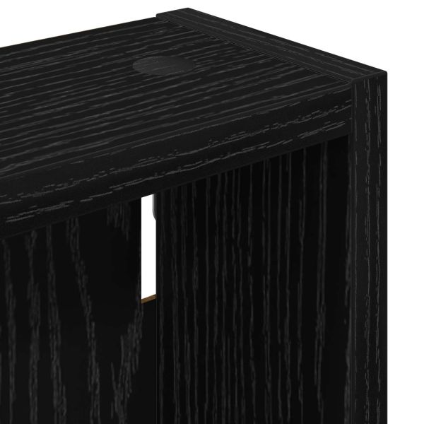 Банен стенен шкаф Черен Дъб 30 x 10 x 60,5 см