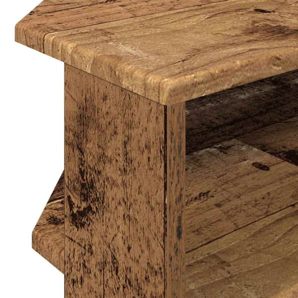 Ъгловшкафзателевизор Старо дърво 102x40,5x45см Инженерно дърво