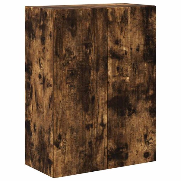 TV стенен шкаф Димян дъб 59,5 x 31 x 80 см Инженерно дърво