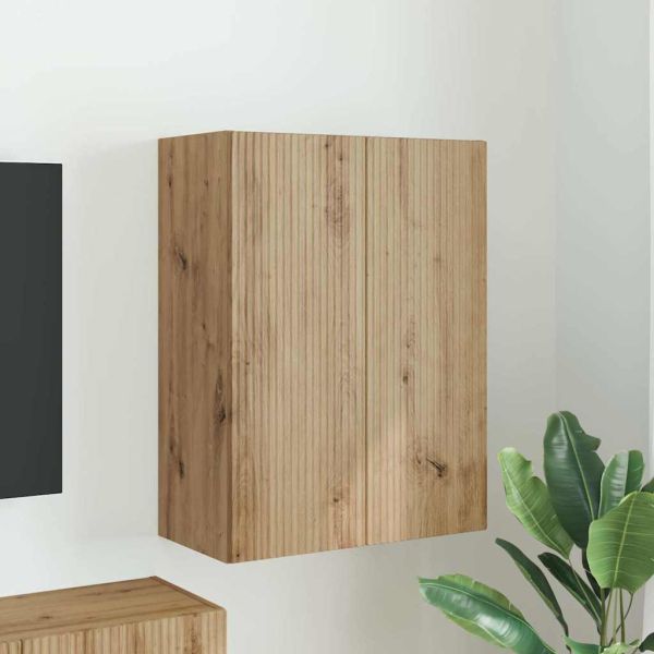 TV стенен шкаф Дъб 59,5 x 31 x 80 см Инженерно дърво