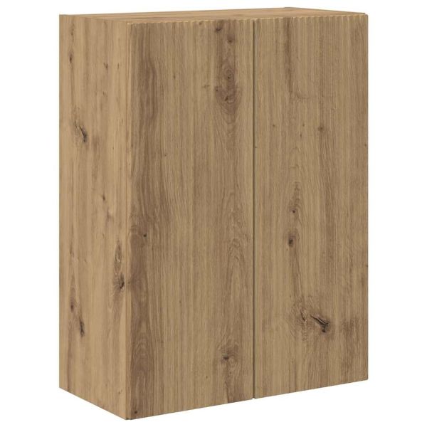 TV стенен шкаф Дъб 59,5 x 31 x 80 см Инженерно дърво