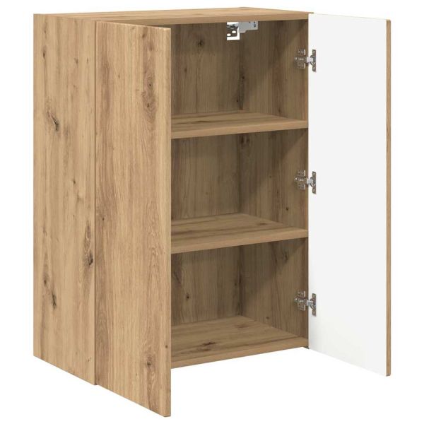 TV стенен шкаф Дъб 59,5 x 31 x 80 см Инженерно дърво