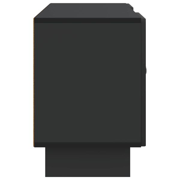 ТВ шкаф 102 x 34,5 x 50 см Черно Инженерна дървесина