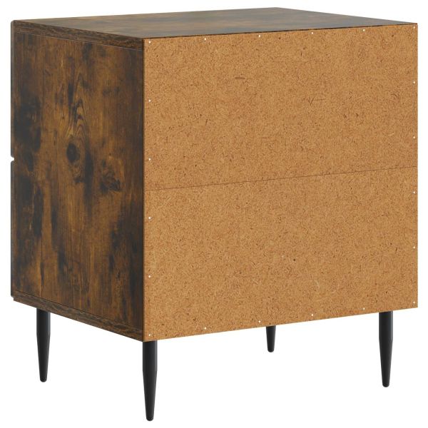 Нощен шкаф 2 бр. Опушен дъб 43 x 34,5 x 47,5 см