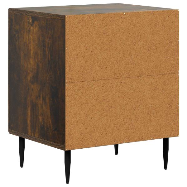 Нощен шкаф 2 бр. Опушен дъб 43 x 34,5 x 50 см