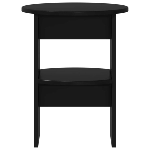 Страничен шкаф 2 pcs Черен Ø40 x 50 см