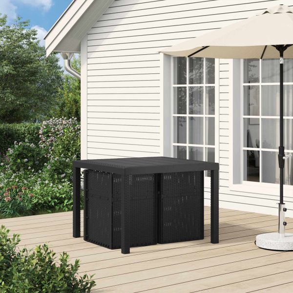 Градински Dining Столове 2 pcs Антрацит 53 x 47 x 88,5 см ПП