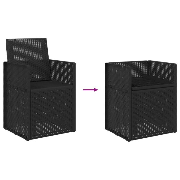 Градински Dining Столове 2 pcs Антрацит 53 x 47 x 88,5 см ПП