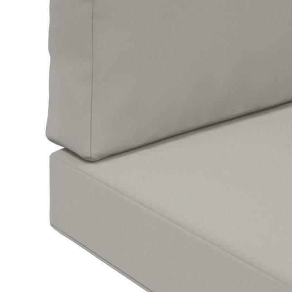 Възглавница за диван на открито Полиестер Сив 60 x 60 x 8 см