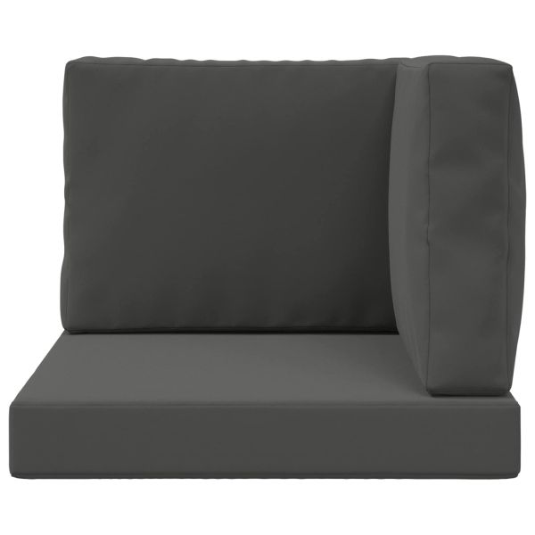 Възглавница за диван на открито Полиестер Антрацит 60 x 60 cm