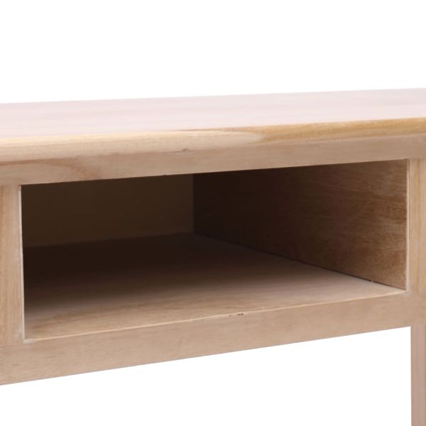 Писалище, естествен цвят, 110x45x76 см, дърво