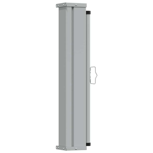 Прибираща се дворна странична тента, 80x300 см, червена