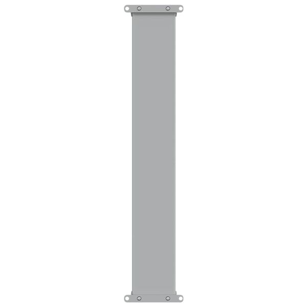 Прибираща се дворна странична тента, 80x300 см, червена