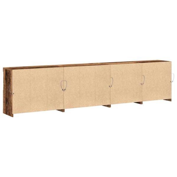 LED конзолна маса Старо дърво 283 x 37 x 67 см