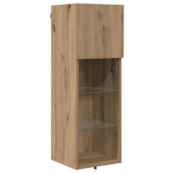 Стойки за телевизор 4 pcs Дъб Инженерно дърво