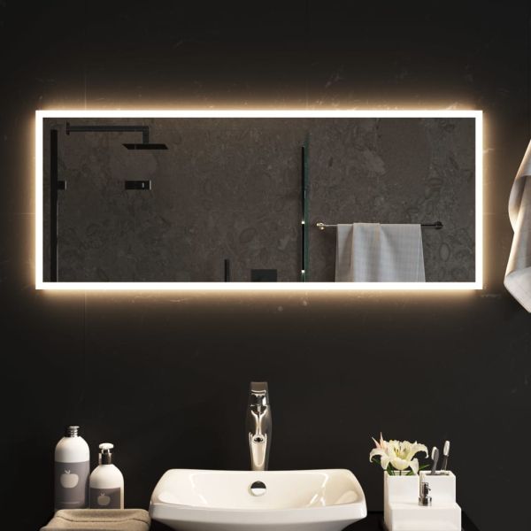LED огледало за баня, 40x100 см