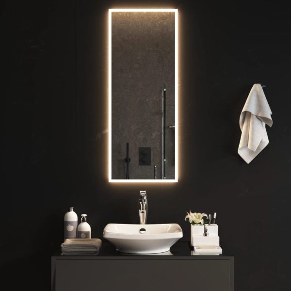 LED огледало за баня, 40x100 см